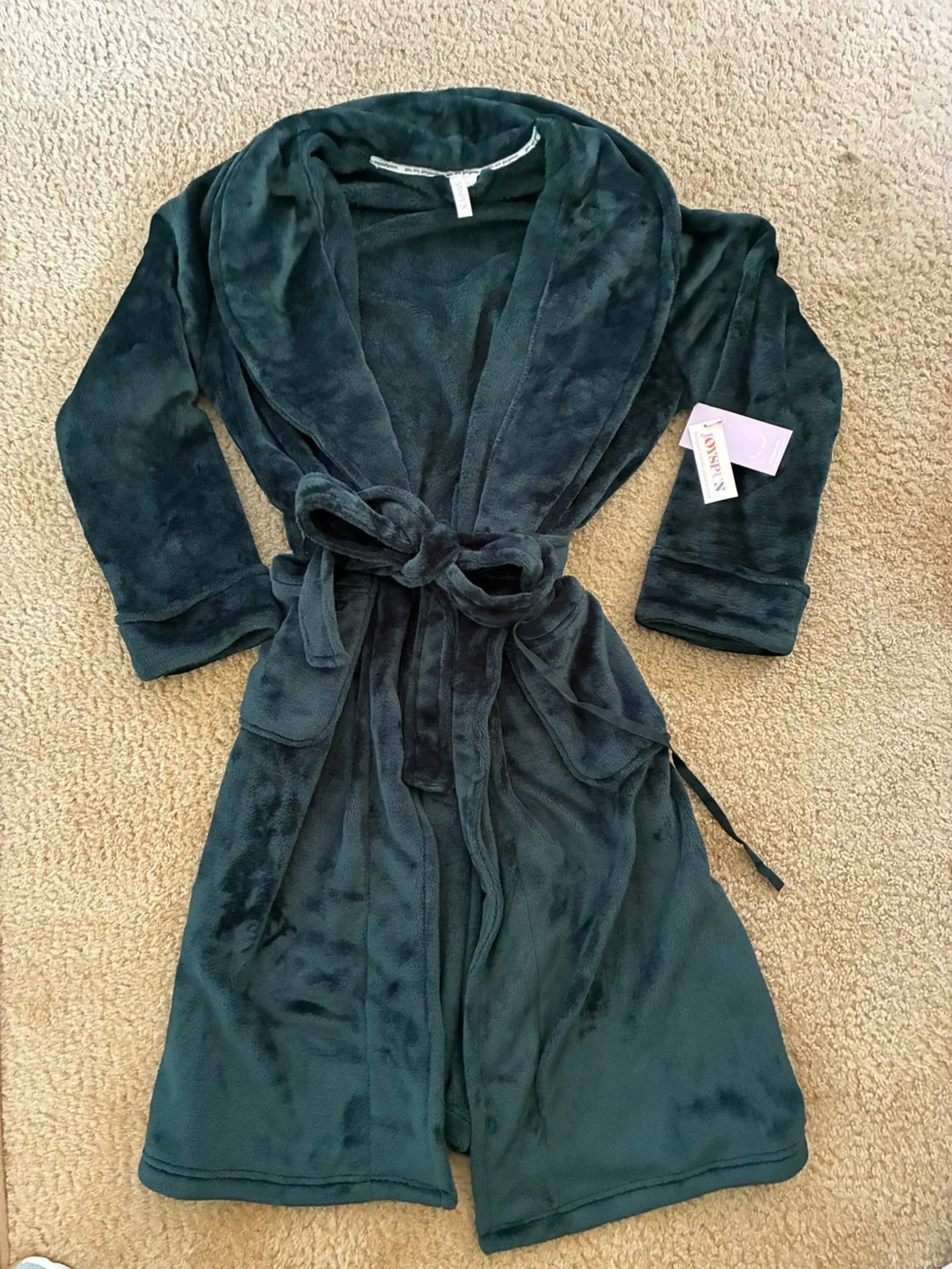 Plush Belted Robe in Deep Teal - CozySoft Juniors XL 16-18